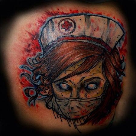 Tattoos - zombie nurse - 103865